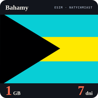 Karta eSIM Internet Bahamy 1 GB na 7 dni - bez rejestracji