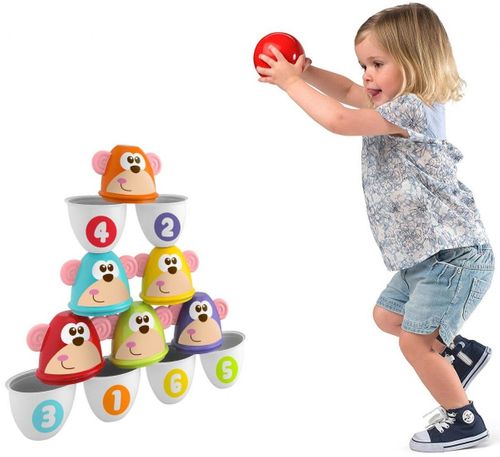 CHICCO Kolorowe Kręgle Monkey Strike na Arena.pl