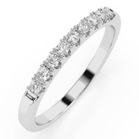 pierścionek z białego złota 585 z diamentem (brylantem) 0,18 ct g/si
