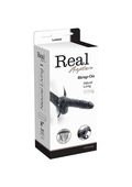 Proteza FALLO STRAP ON CAVO REAL RAPTURE 8 BLACK WITH BALLS
