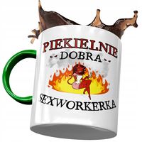 Kubek Zielony Sexworkerki Piekielnie Dobra Prezent Z Nadrukiem Ze Zdjęciem