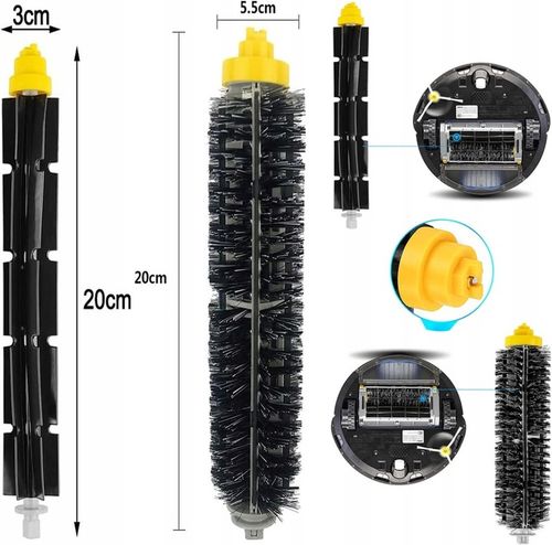 ZESTAW FILTRY AeroVac SZCZOTKI DO iRobot ROOMBA 620 650 671 676 680 na Arena.pl