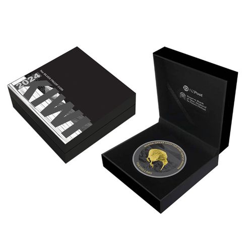 Kiwi pozłacany 5 uncji Srebra 2024 Black Proof na Arena.pl