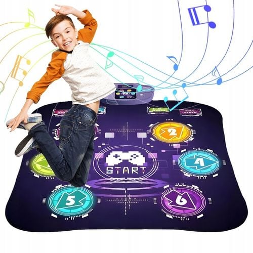 MATA LED DO TAŃCZENIA MUZYCZNA GRA DZIECI INTERAKTYWNA Z BLUETOOTH 5 TRYBÓW na Arena.pl
