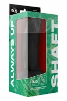 shaft model n 9.5" liquid silicone czarny - anatomiczny, przyssawka,