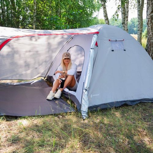 MOCNY NAMIOT TURYSTYCZNY KEMPINGOWY NA BIWAK DUŻY 4-OSOBOWY IGLO 350cm na Arena.pl