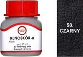 CZARNY 58 RENOSKÓR FARBA DO RENOWACJI SKÓRY LICOWYCH KRYTYCH LAKIER