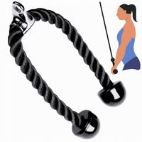 Sznur Uchwyt do Wyciągu Górnego Dolnego Atlasu lina Triceps do 200KG NYLON