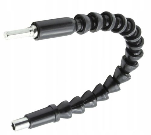 ELASTYCZNA PRZEDŁUŻKA DO BITÓW WKRĘTARKI WIERTARKI 1/4" 30cm GIĘTKA MOCNA na Arena.pl