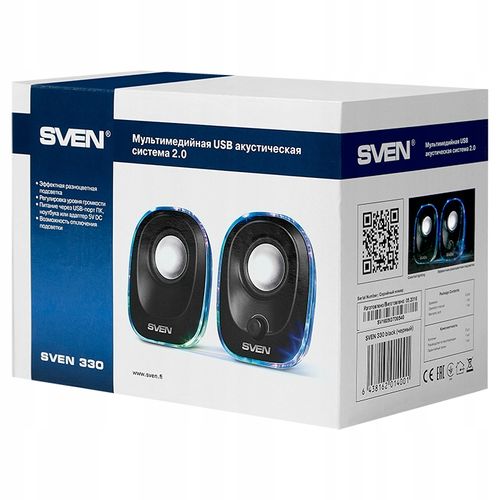SVEN 330 głośniki komputerowe USB 5W LED na Arena.pl