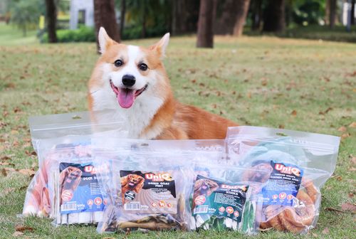 UNIQ PETS Przysmak dla psa z kaczki 500g Przekąska dla psa burrito z kaczką na Arena.pl