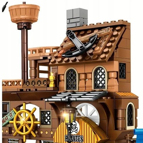 Zestaw klocków WYSPA PIRACKA klocki konstrukcyjne WYSPA ZE STATKIEM na Arena.pl