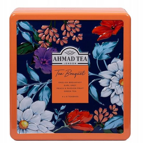 Ahmad Tea Bouquet Caddy zestaw herbat w puszce 4x8x2g 4 smaki na Arena.pl