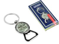 Otwieracz/brelok - V. van Gogh, Kwitnący Migdałowiec, szary (CARMANI)