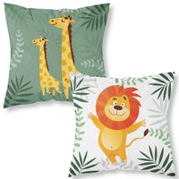 Poszewka 40X40 Dla Dzieci Przyjaciele Z Dżungli 20B
