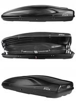 BOX DACHOWY INTER PACK STELLA 480 KEVLAR CZARNY FLEXI FIT do każdej belki