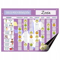 Tablica motywacyjna na lodówkę Magnetyczna Tablica obowiązków dla dzieci