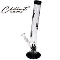 Klasyczne Bongo z Nadrukami Liści Marihuany Fajka Wodna Bonio 40 cm