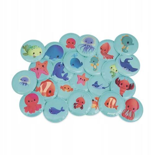 Gra memory do kąpieli Morskie dzieci 24 elementy 2+ JANOD na Arena.pl