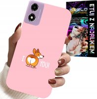 ETUI DO MOTOROLA MOTO E14 - ŚMIESZNE WZORY I LOVE YOU PIESEK OBUDOWA