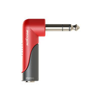 Roxtone przejściówka Wtyk Jack 6.3mm do Gniazdo Kątowe Jack 6.3mm RPAN280