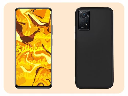 Etui do Redmi Note 11 Pro 4G / 5G / 12 Pro 4G (Czarne, Silikon) + Szkło 9H na Arena.pl