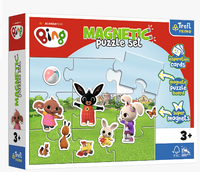 TREFL 93165 Puzzle magnetyczne - Zabawny świat Binga