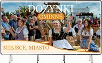BANER REKLAMOWY 200x100cm projekt w cenie różne wzory DOŻYNKI GMINNE