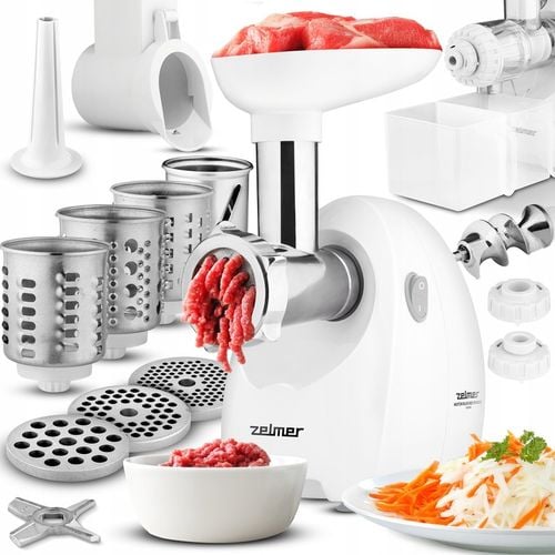 MASZYNKA DO MIELENIA MIĘSA ZELMER SZATKOWNICA WYCISKARKA WOLNOOBROTOWA na Arena.pl