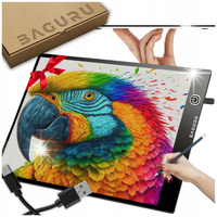 TABLET GRAFICZNY TABLICA DESKA KREŚLARSKA DLA DZIECI RYSOWANIA LED PREZENT