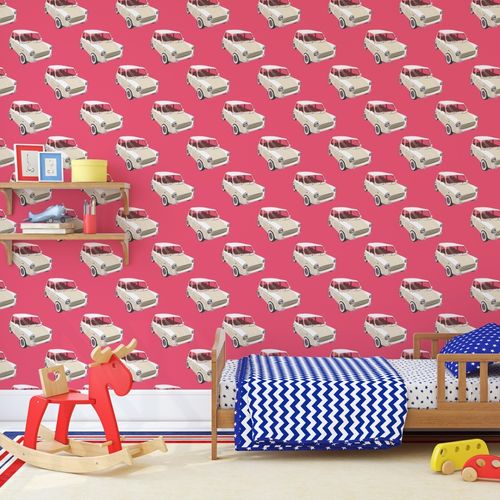 Tapeta Dla Młodzieży SAMOCHODY Styl Retro Ozdoba na Arena.pl