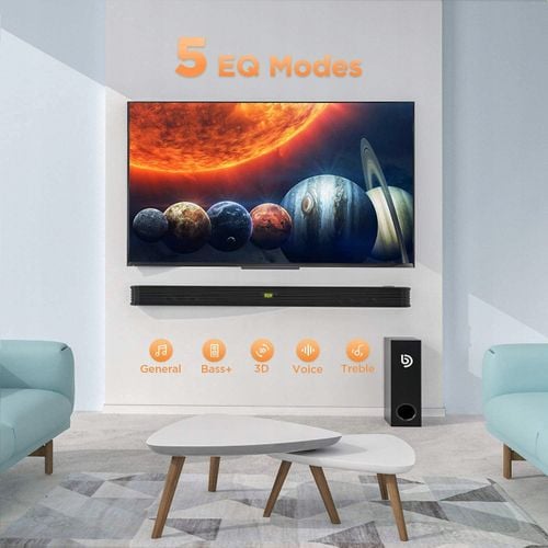 Soundbar Bomaker NJORD I 2.1 150 W Bluetooth Optical AUX, USB, czarny HIT ! na Arena.pl