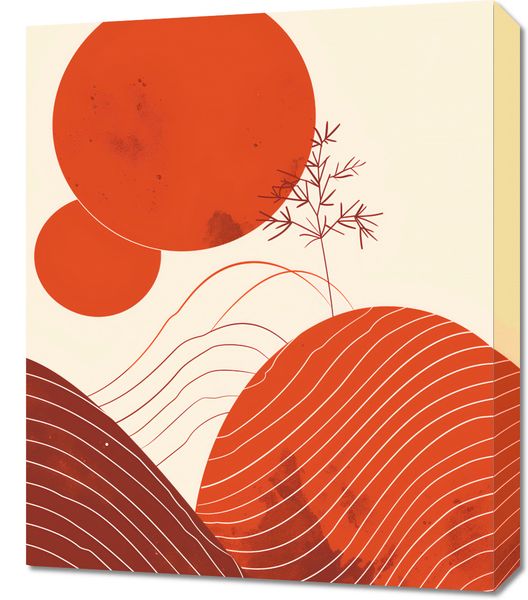 Obraz 50x60cm Ciepło Czerwieni zdjęcie 1