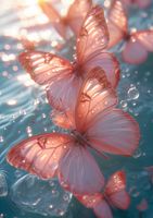 Plakat 29,7x42cm Świetliste Motyle