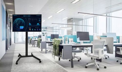 Podłogowy Mobilny Stojak TV pod Telewizor Uniwersalny Regulowany na Arena.pl