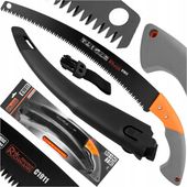 PIŁA RĘCZNA DO GAŁĘZI OGRODOWA DREWNA WYGIĘTA Z TEFLONEM KABURĄ PIŁKA