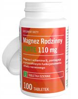 Magnez Rodzinny FORTE 110 mg cytrynian 100 tabletek NAJWYŻA DAWKA