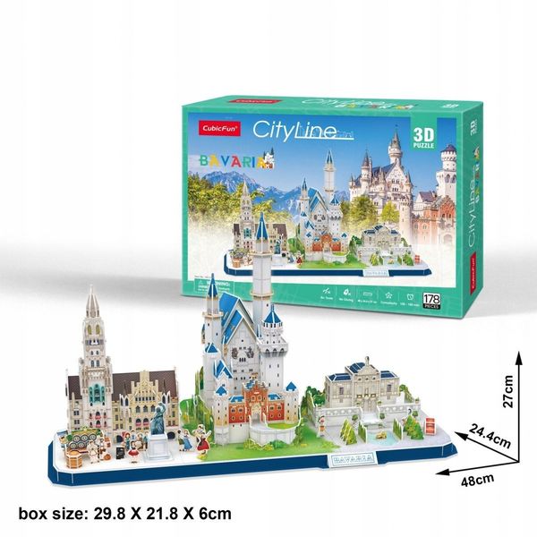 Puzzle 3D City Line Bavaria 2675 zdjęcie 5