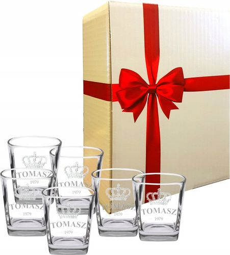 SZKLANKI do WHISKY z grawerem prezent na Arena.pl