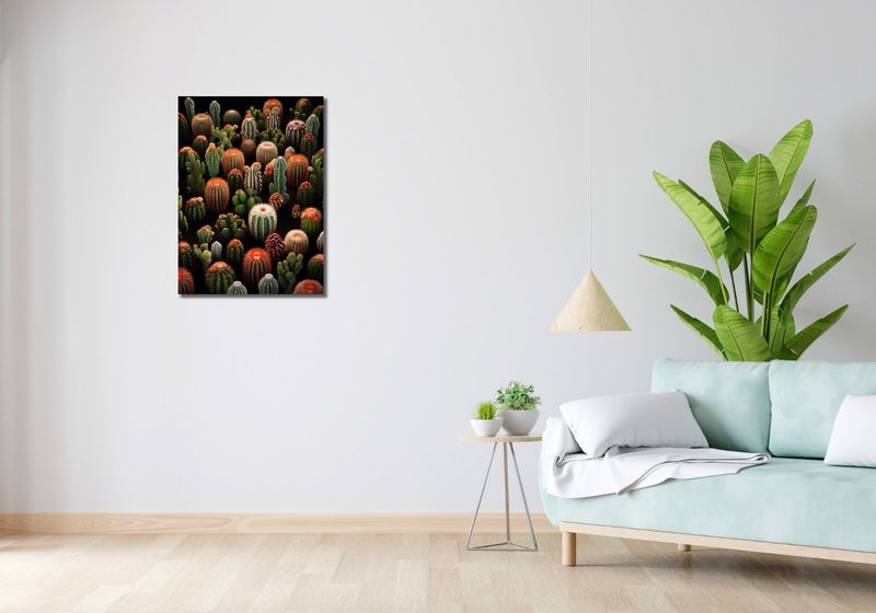 Obraz 50x70cm Ogród Kaktusów zdjęcie 2