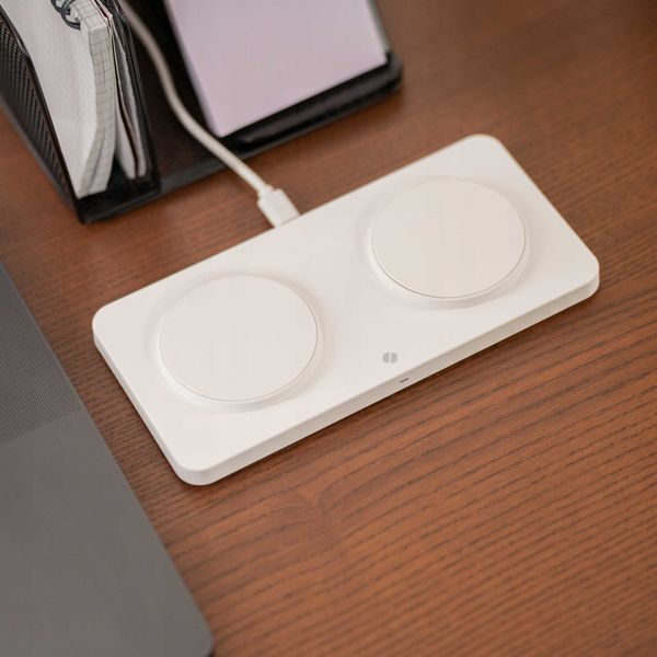 Spacecase Wireless Dual Charger Magcharge Wm3W White zdjęcie 4