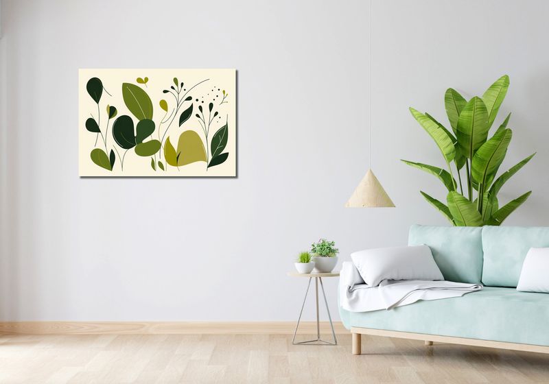 Obraz 90x60cm Świeżość Liści zdjęcie 2