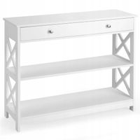 Konsola Costway biały matowe 100 x 80 x 30cm