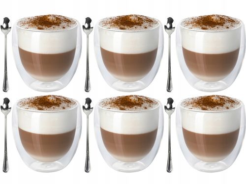KOMPLET SZKLANEK DO LATTE 235ML X 6SZT. (NR 3675) na Arena.pl