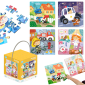 Puzzle Edukacyjne Dodo 4w1 Zawody 72 elementy Dla Dzieci 300131