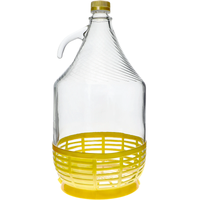 gąsior dama.5 l z zakrętką w koszyku 640215