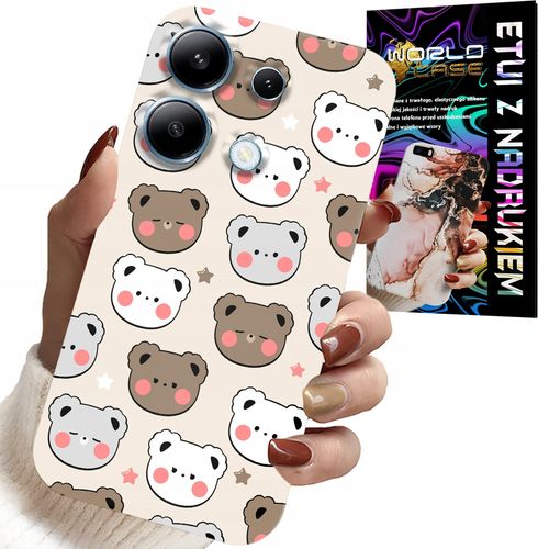 ETUI DO XIAOMI NOTE 13 PRO 5G - MIŚ MISIE WZORY DLA NAJMŁODSZYCH + SZKŁO na Arena.pl