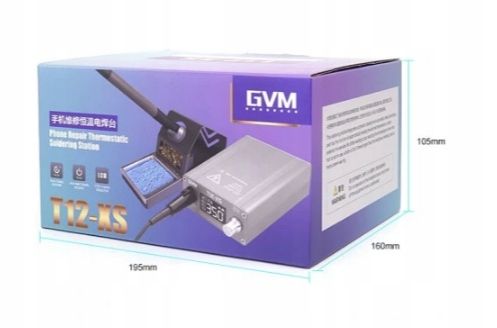 GVM T12-XS STACJA LUTOWNICZA LUTOWNICA NA GROTY T12 80-480°C 72W + GROT zdjęcie 6