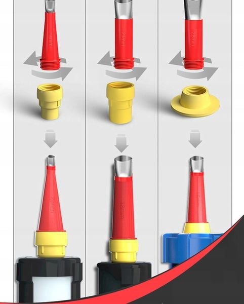 Końcówki do Silikonu Dysza Wyciskacz Tubowy Pistolet do Silikonu Aplikator zdjęcie 6