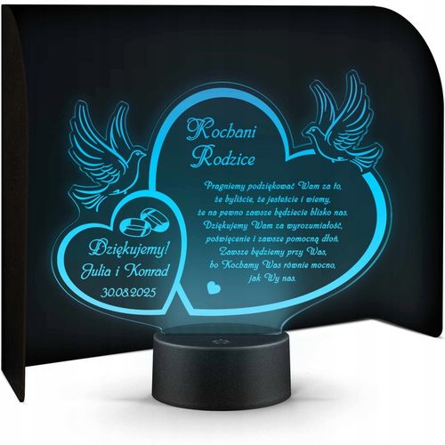 PODZIĘKOWANIA DLA RODZICÓW Świadków PREZENT na ŚLUB WESELE z TWOIM GRAWERem na Arena.pl